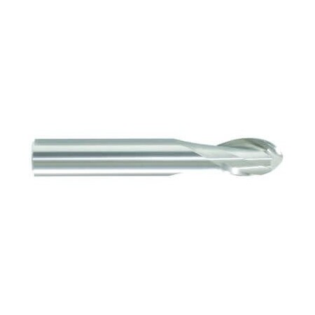 Morse Single End Mill, Ball Nose Center Cutting Stub Length, Series 5974, 764 Cutter Dia, 112 Overal 57094